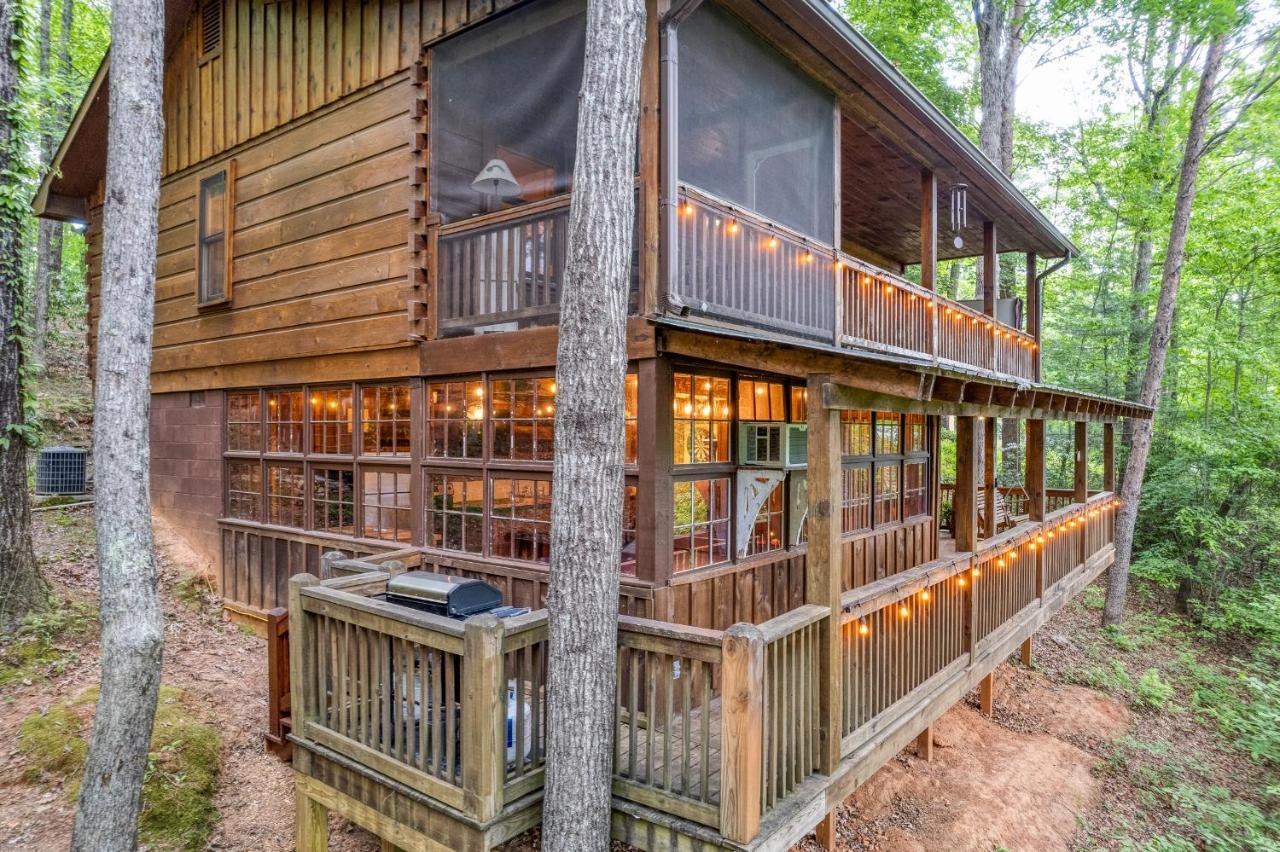 Secluded Sunrise Ridge-10 Min From Blue Ridge, King Beds, Hot Tub, 2 Porches, Fireplace Wood Burning, Mountain View, Cozy מראה חיצוני תמונה